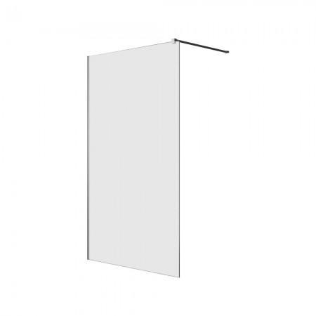 Paravan Duș Tip Walk - In, Sticlă Securizată, Black line, Matus, 8 mm, 700 X 1200 mm - imagine 3