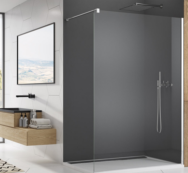 Paravan dus sticla 800 x 2000 mm Inoglass Paravane si pereti din sticla securizata pentru dus