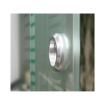 Mâner tip scoică, 48 mm, inox, pentru uși glisante din sticlă, inox, finisaj lucios